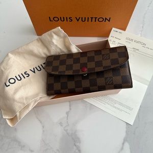 Louis Vuitton long wallet Emilie in Monogram Canvas